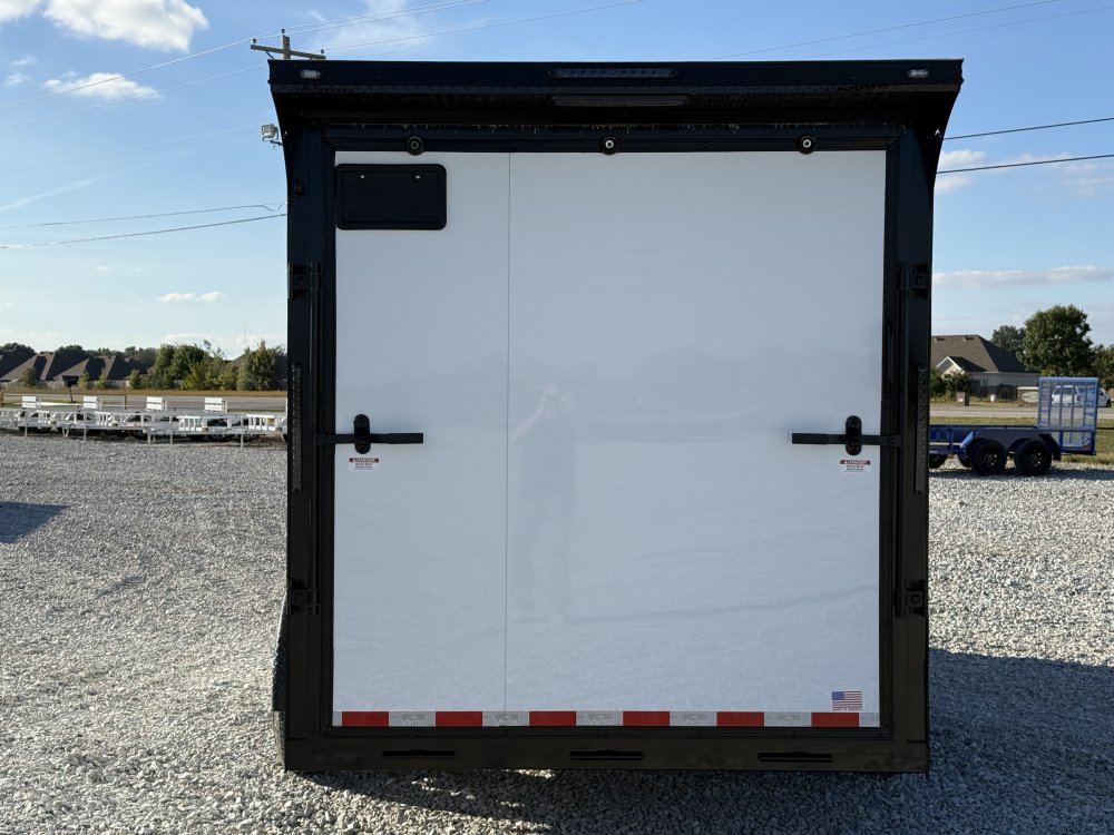 2027 SAWYER CARGO 7X16 WITH 7' INTERIOR / SCREWLESS / TORSION AXLES / POLYCOR / REAR SPOILER WITH LI