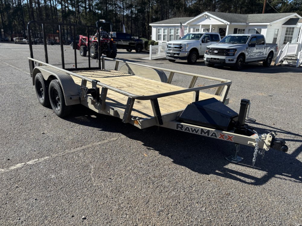 2026 RawMaxx UTX 77X14 FOLD UP GATE W/ TOOL BOX 7K GVWR Utility Trailer
