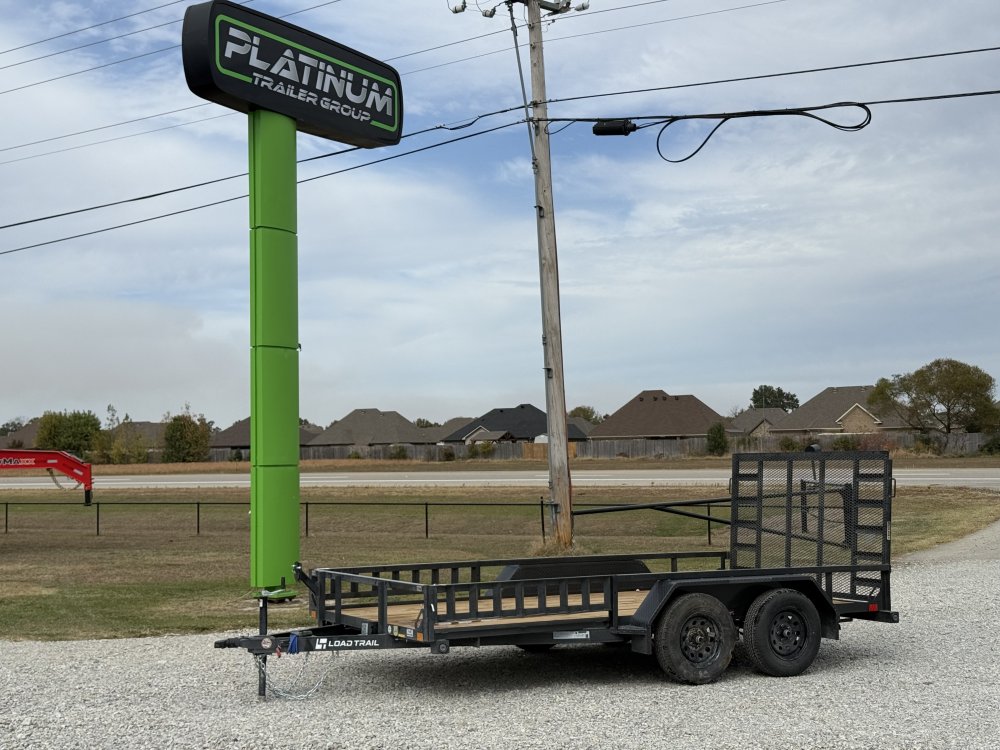2026 LOAD TRAIL UE 83X14 TANDEM AXLE W/4' FOLDING GATE AND SIDE LOAD RAMPS 7K GVWR UTILITY TRAILER