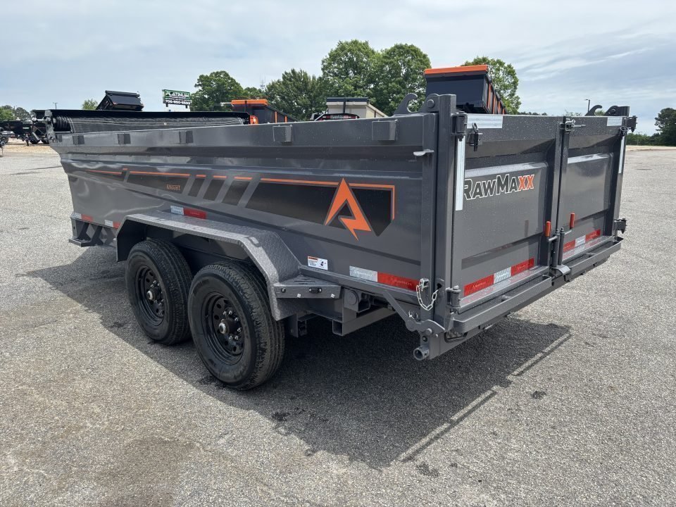 2026 RawMaxx GDX KNIGHT 83X14 HIGH SIDE TELESCOPIC CYLINDER 14K GVWR Dump Trailer