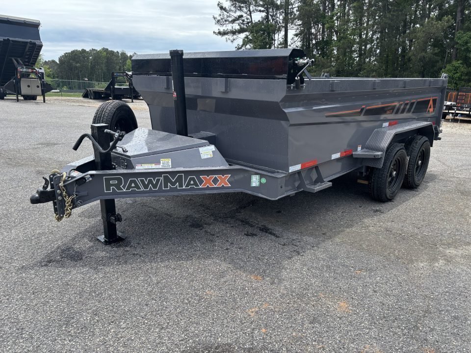 2026 RawMaxx GDX KNIGHT 83X14 HIGH SIDE TELESCOPIC CYLINDER 14K GVWR Dump Trailer