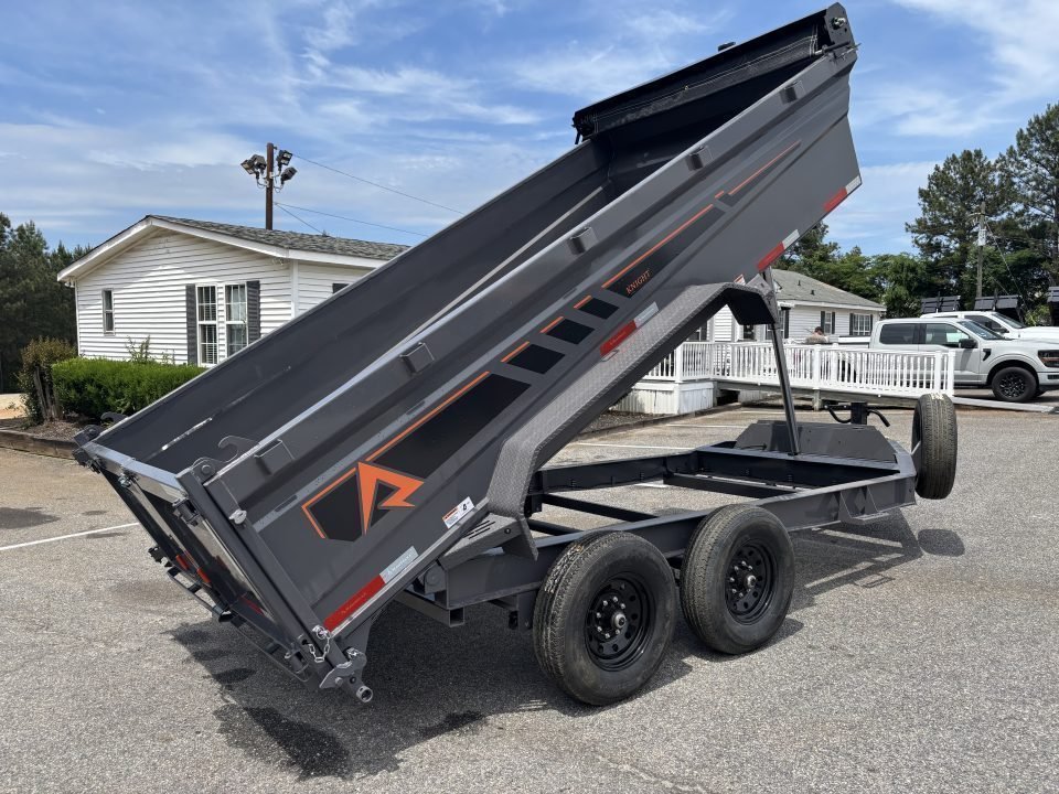2026 RawMaxx GDX KNIGHT 83X14 HIGH SIDE TELESCOPIC CYLINDER 14K GVWR Dump Trailer