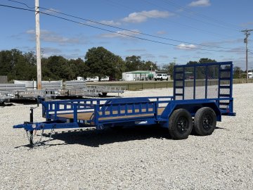 2026 LOAD TRAIL UE 83X14 TANDEM AXLE W/4' FOLDING GATE AND SIDE LOAD RAMPS 7K GVWR UTILITY TRAILER