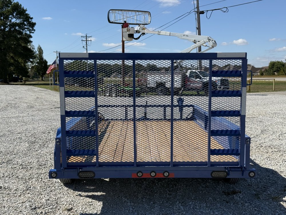 2026 LOAD TRAIL UE 83X14 TANDEM AXLE W/4' FOLDING GATE AND SIDE LOAD RAMPS 7K GVWR UTILITY TRAILER