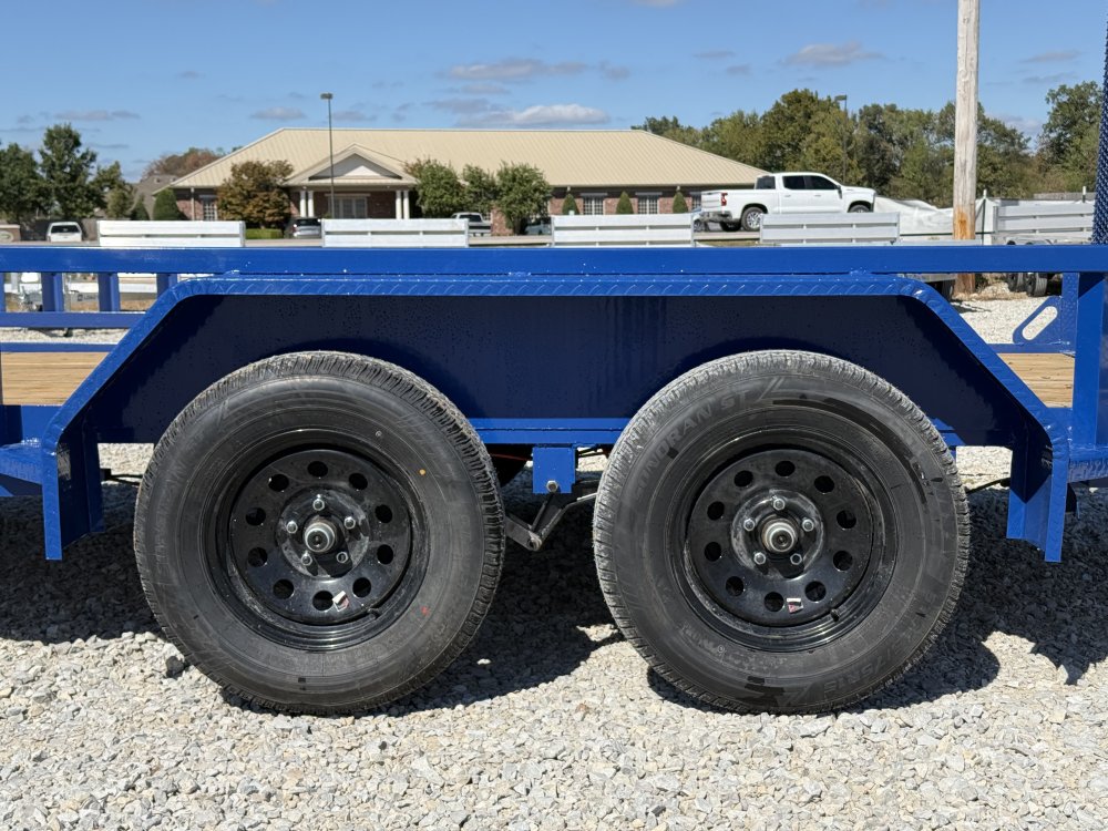 2026 LOAD TRAIL UE 83X14 TANDEM AXLE W/4' FOLDING GATE AND SIDE LOAD RAMPS 7K GVWR UTILITY TRAILER