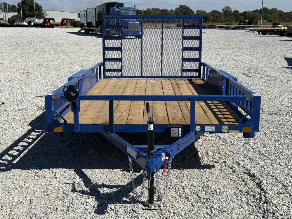 2026 LOAD TRAIL UE 83X14 TANDEM AXLE W/4' FOLDING GATE AND SIDE LOAD RAMPS 7K GVWR UTILITY TRAILER
