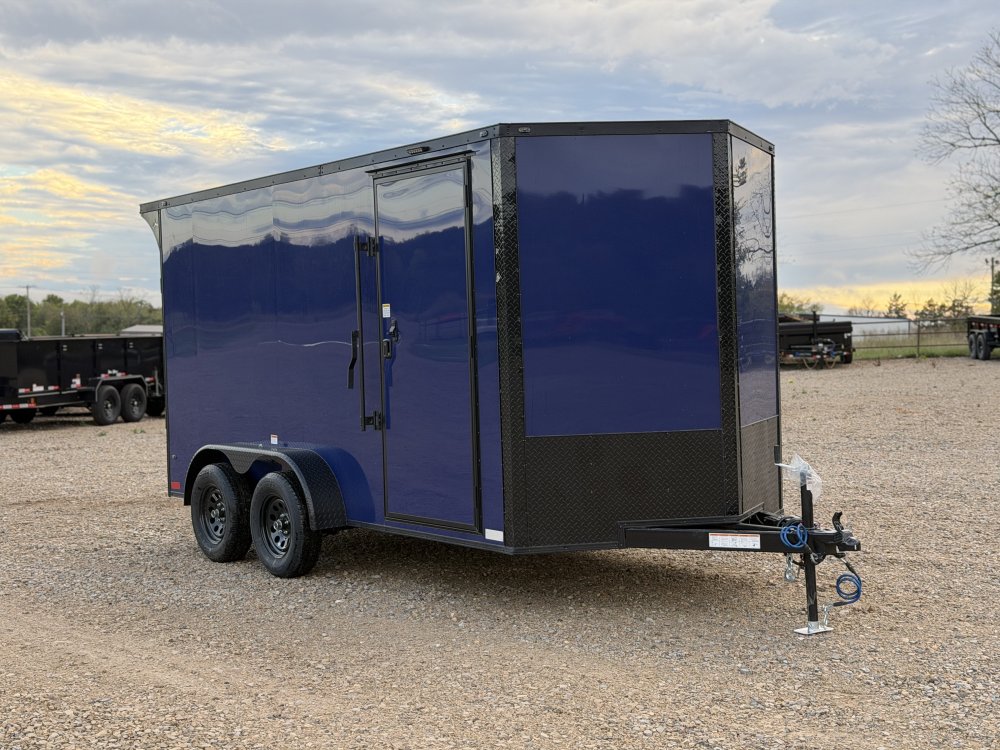 2027 SAWYER CARGO 7X14 WITH 7' INTERIOR / SCREWLESS / TORSION AXLES / POLYCOR / REAR SPOILER WITH LI