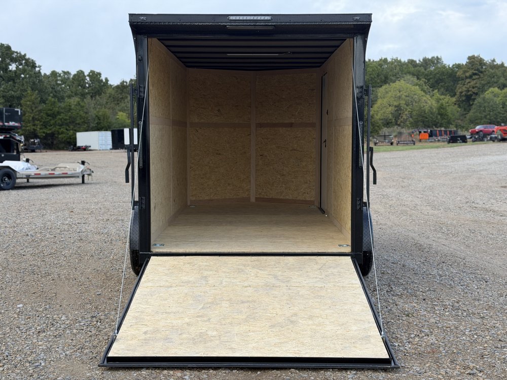 2027 SAWYER CARGO 7X14 WITH 7' INTERIOR / SCREWLESS / TORSION AXLES / POLYCOR / REAR SPOILER WITH LI