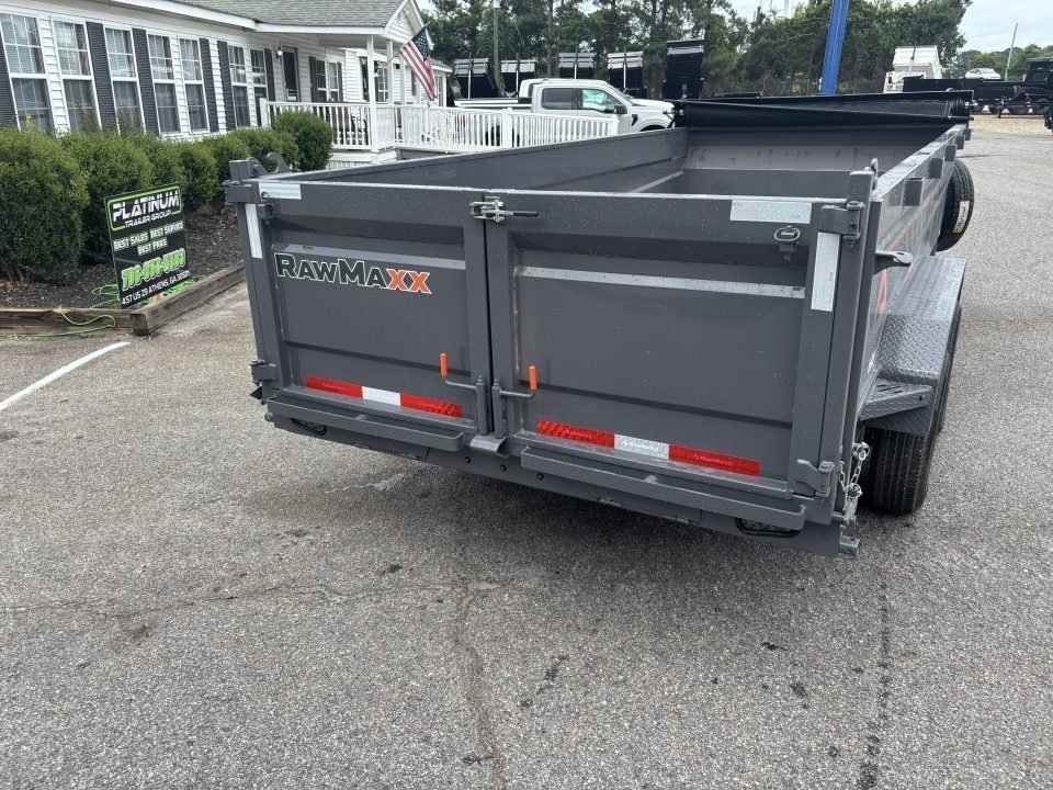 2026 RawMaxx GDX KNIGHT 83X16 HIGH SIDE TELESCOPIC CYLINDER 14K GVWR Dump Trailer