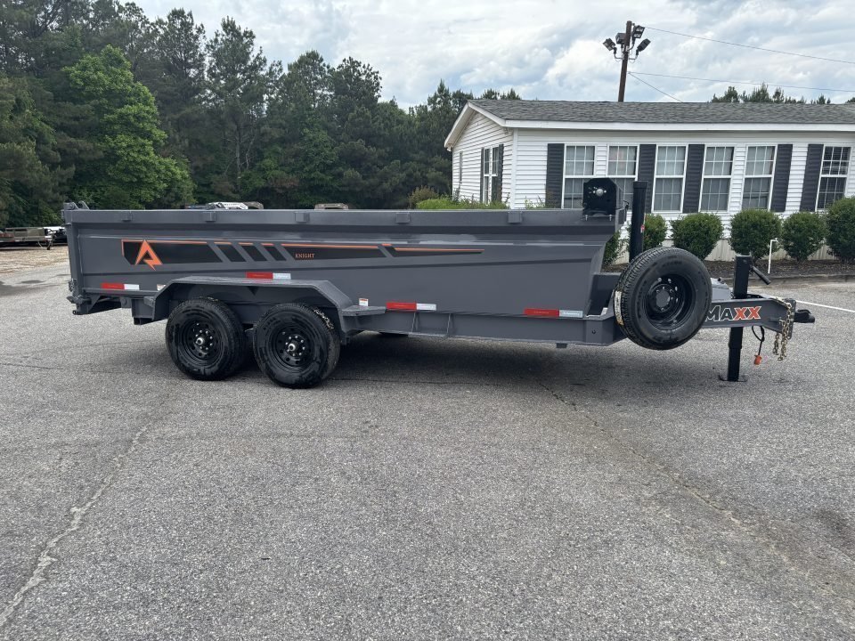 2026 RawMaxx GDX KNIGHT 83X16 HIGH SIDE TELESCOPIC CYLINDER 14K GVWR Dump Trailer