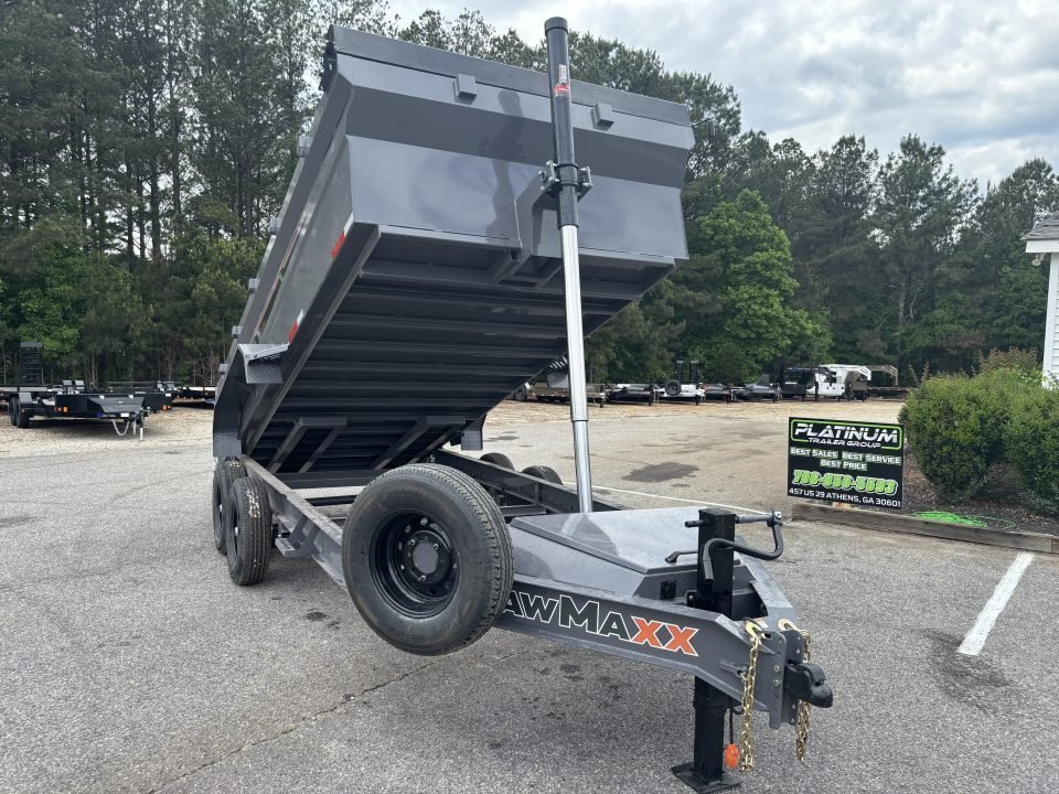 2026 RawMaxx GDX KNIGHT 83X16 HIGH SIDE TELESCOPIC CYLINDER 14K GVWR Dump Trailer