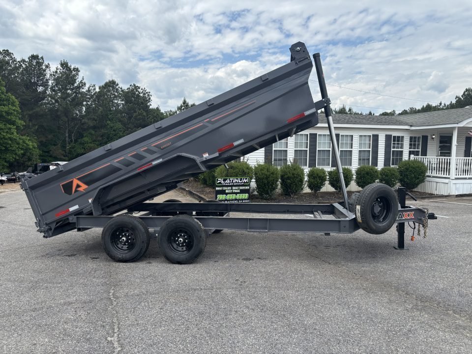 2026 RawMaxx GDX KNIGHT 83X16 HIGH SIDE TELESCOPIC CYLINDER 14K GVWR Dump Trailer