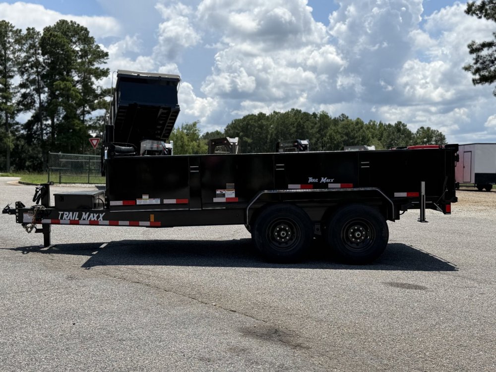 2026 Trail Maxx 83X14X2 TELESCOPIC W/REAR STABILIZER JACKS 14K GVWR Dump Trailer
