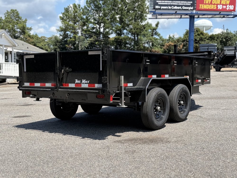 2026 Trail Maxx 83X14X2 TELESCOPIC W/REAR STABILIZER JACKS 14K GVWR Dump Trailer