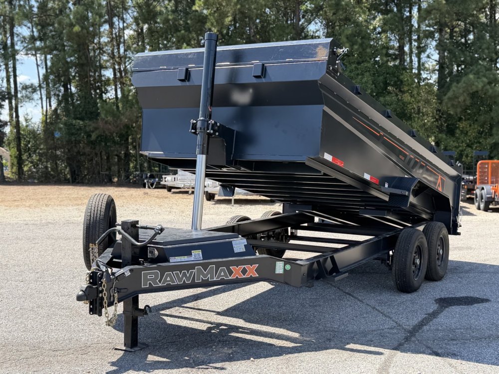 2027 RawMaxx GDX KNIGHT 83X16 HIGH SIDE TELESCOPIC CYLINDER 14K GVWR Dump Trailer