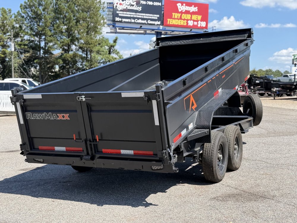 2027 RawMaxx GDX KNIGHT 83X16 HIGH SIDE TELESCOPIC CYLINDER 14K GVWR Dump Trailer