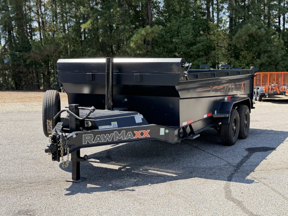 2027 RawMaxx GDX KNIGHT 83X16 HIGH SIDE TELESCOPIC CYLINDER 14K GVWR Dump Trailer