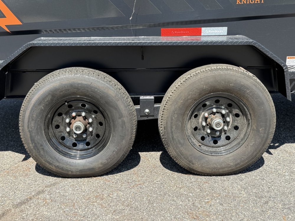 2027 RawMaxx GDX KNIGHT 83X16 HIGH SIDE TELESCOPIC CYLINDER 14K GVWR Dump Trailer