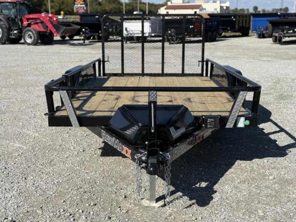 2026 RawMaxx UTX 83X14 W/TOOLBOX AND 4' FOLDING GATE 7K GVWR Utility Trailer