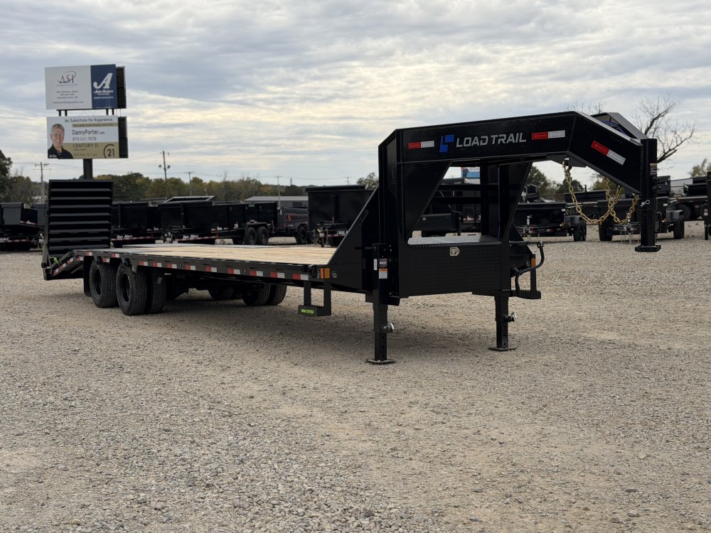 2027 102X32 GP LOAD TRAIL / 14 PLY TIRES / MAX RAMPS / WINCH PLATE / 25.9K GVWR / GOOSENECK FLATBED 
