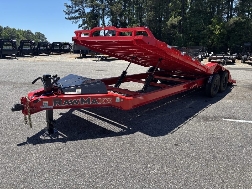 2026 RawMaxx FYH 102X24 LOW PRO 16K GVWR FULL POWER Tilt Trailer