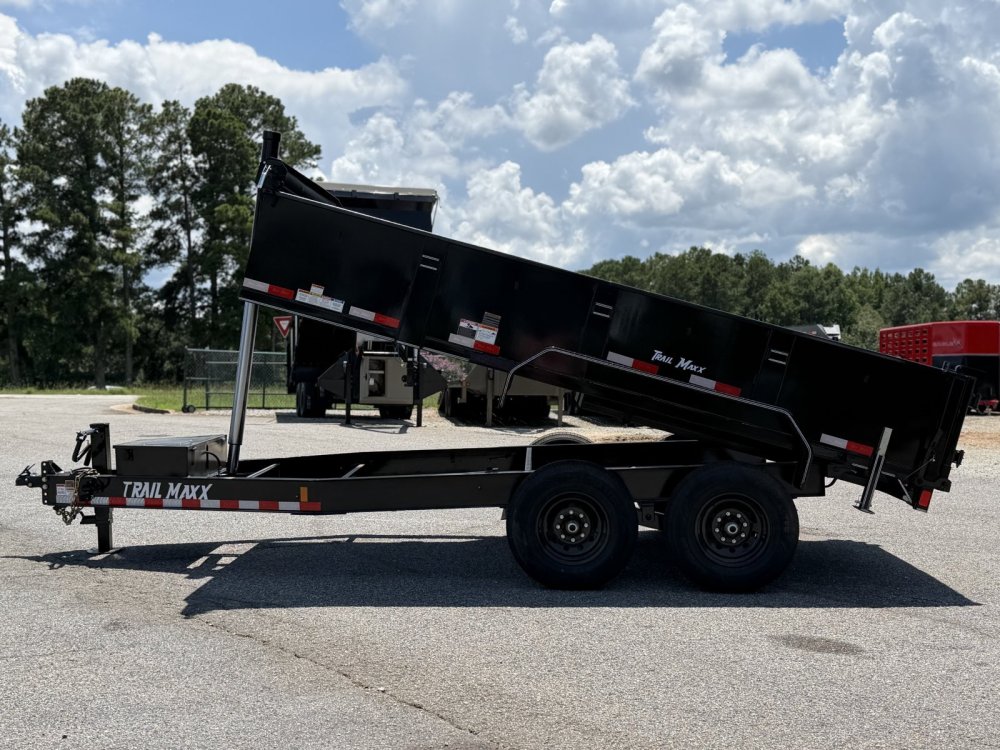 2026 Trail Maxx 83X14X2 TELESCOPIC W/REAR STABILIZER JACKS 14K GVWR Dump Trailer