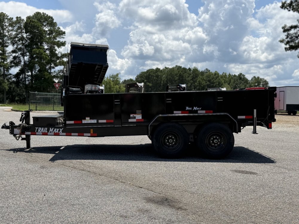 2026 Trail Maxx 83X14X2 TELESCOPIC W/REAR STABILIZER JACKS 14K GVWR Dump Trailer