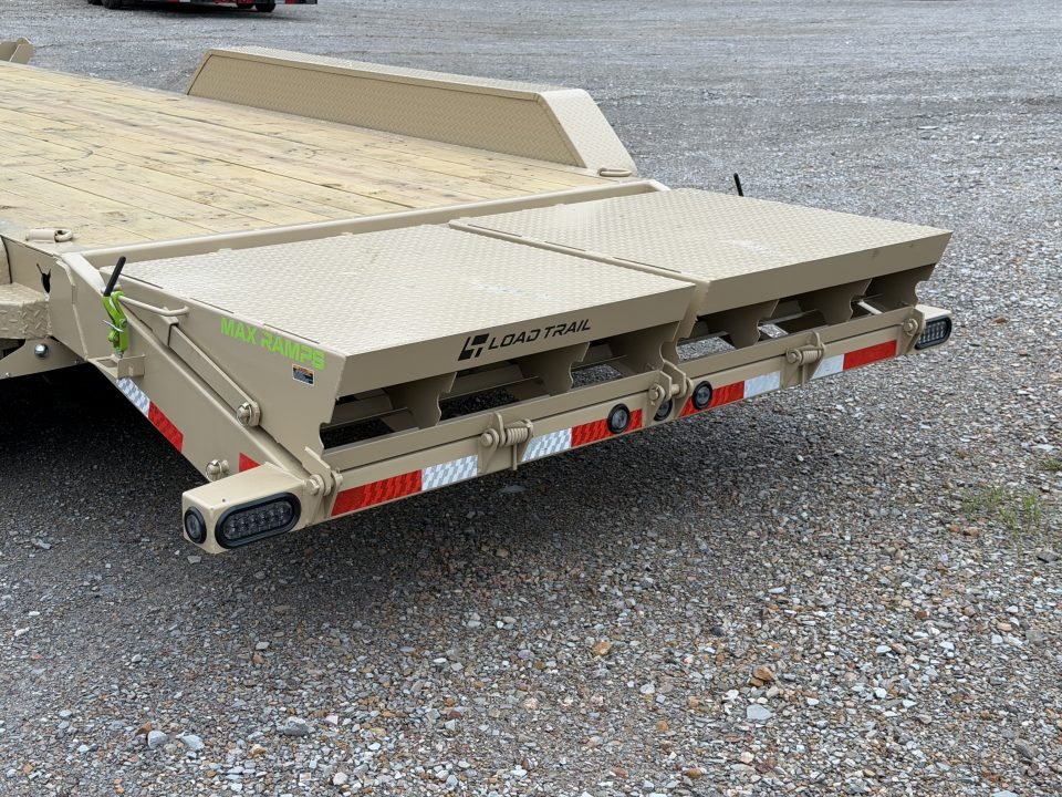 2026 Load Trail CB8 83X24 21K GVWR MAX RAMPS INTEGRATED TOOLBOX RUB RAIL Equipment Trailer
