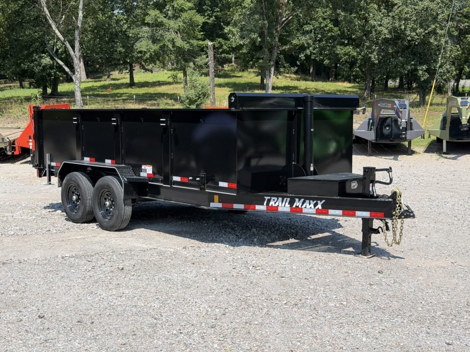 2026 Trail Maxx DT 83X16 3' SIDE 14K GVWR REAR STABILIZER JACKS Dump Trailer