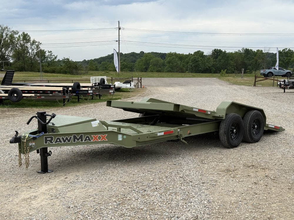 2026 RawMaxx G7X 83X20 / TILT TRAILER / TOOLBOX / SPARE TIRE MOUNT / 14K GVWR Tilt Trailer