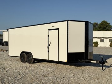 2027 SAWYER 8.5X24X7'6" W/6K TORSION AXLES, ONE PIECE THERMOPLY ROOF, SCREWLESS EXTERIOR, AND REAR SPOILER 9990K GVWR CARGO TRAILER