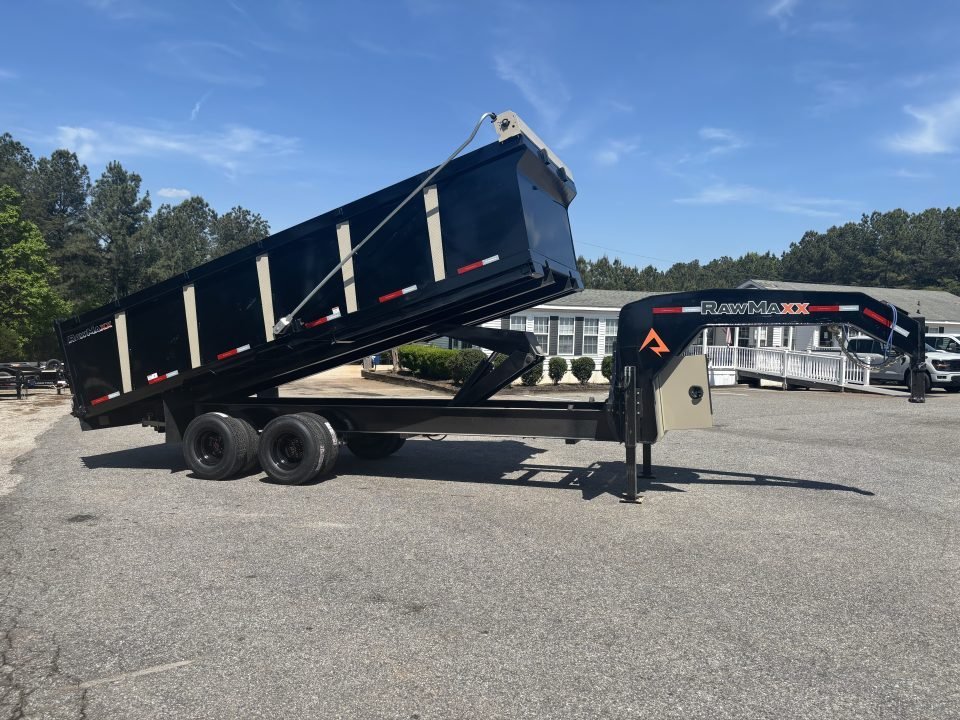 2026 RawMaxx 2026 RawMaxx HDX 102X20 GOOSENECK HIGH SIDE W/14 PLYS, HYDRAULIC JACKS, AND FLIP OVER T