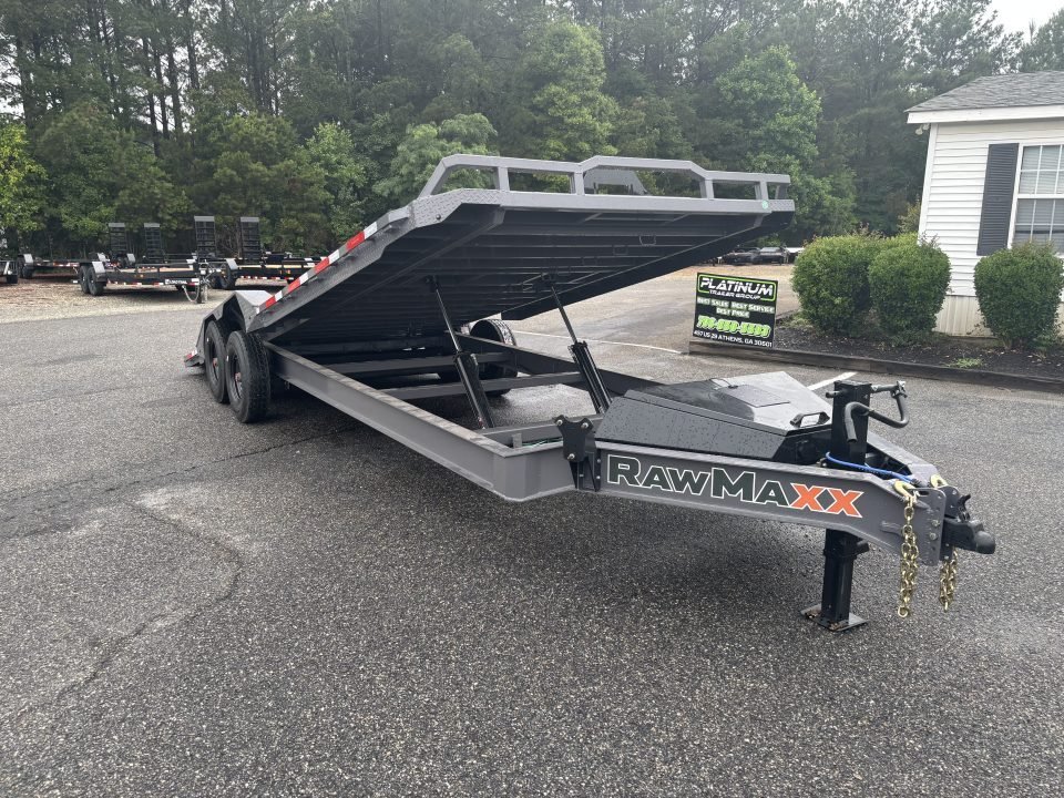 2026 RawMaxx FYH 102X24 LOW PRO 16K GVWR FULL POWER Tilt Trailer