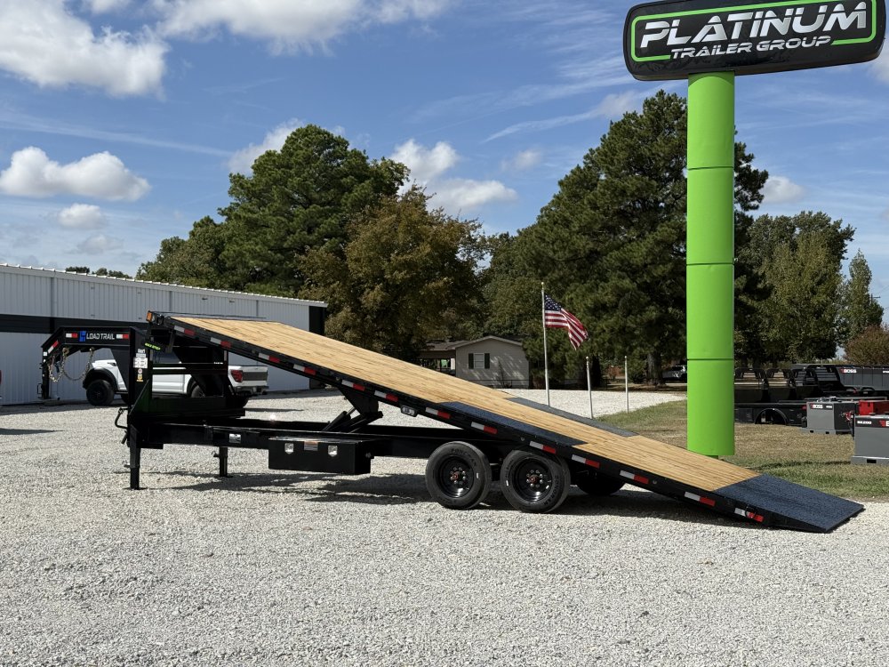 2027 Load Trail GE 102X28 GOOSENECK FULL TILT W/16 PLYS AND TUFF WIRELESS REMOTE 16K GVWR Tilt Trail