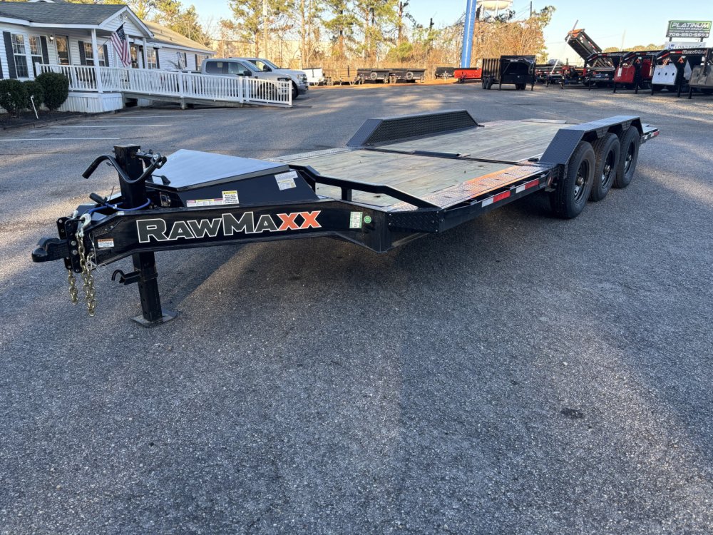 2026 RawMaxx G3X 102X24 BUMPER PULL GRAVITY TILT TRAILER 21K GVWR Equipment Trailer