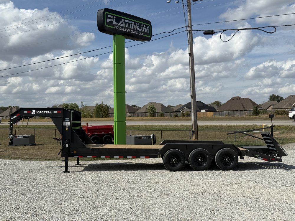 2027 Load Trail GC 83X24 GOOSENECK W/MAX RAMPS, 14 PLYS, AND 4' RAISED NECK 21K GVWR Equipment Trail