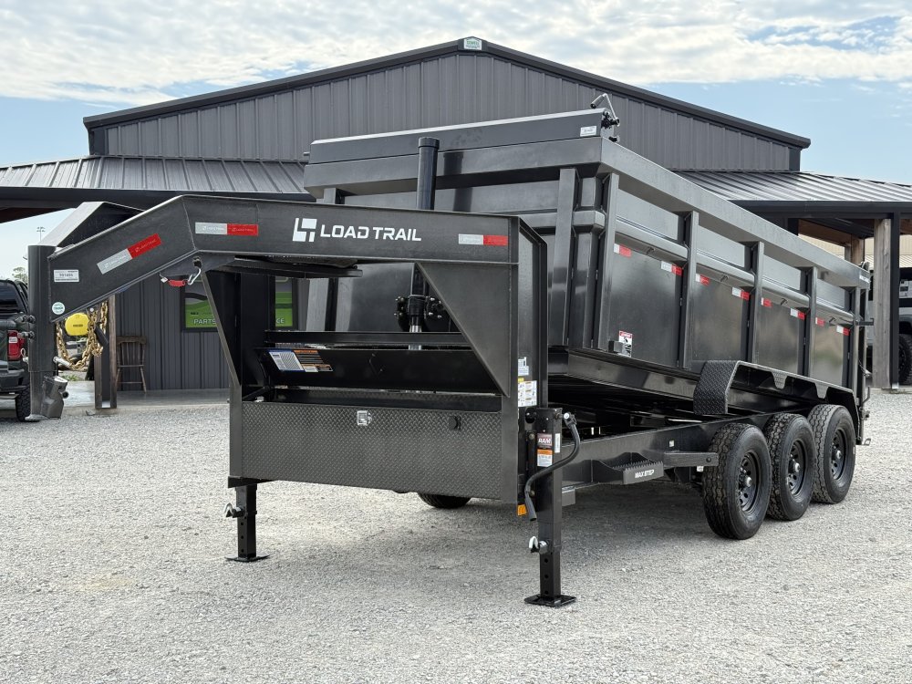 2027 LOAD TRAIL DG 83X16X4 GOOSENECK HIGH SIDE TELESCOPIC W/7 GAUGE AND 14 PLYS 21K GVWR DUMP