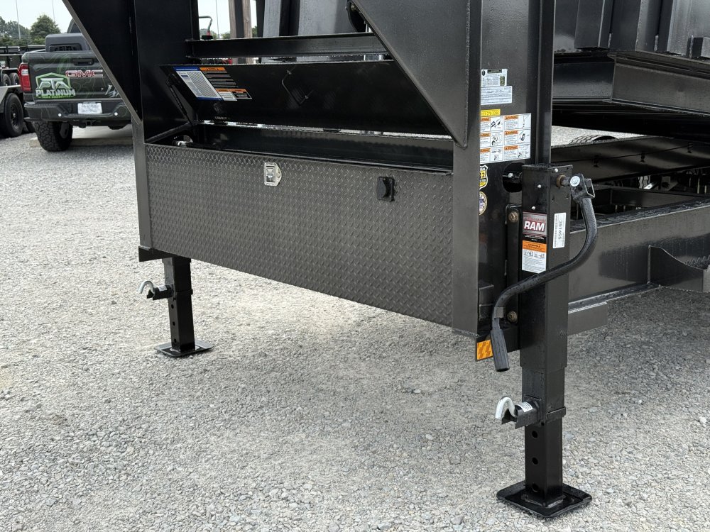 2027 LOAD TRAIL DG 83X16X4 GOOSENECK HIGH SIDE TELESCOPIC W/7 GAUGE AND 14 PLYS 21K GVWR DUMP