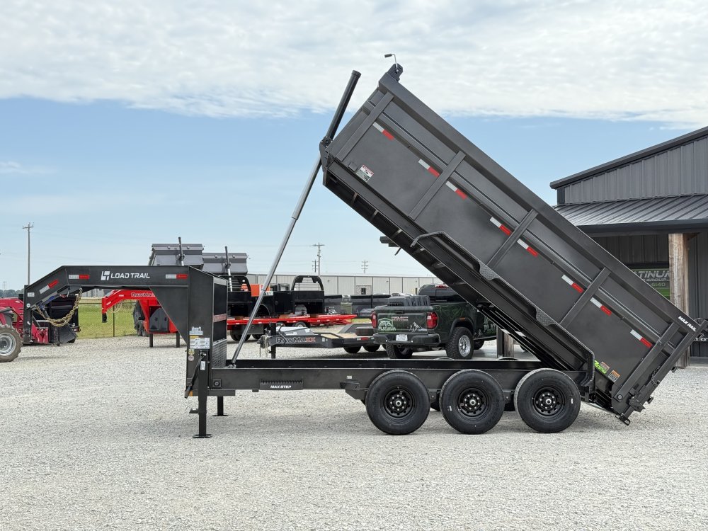 2027 LOAD TRAIL DG 83X16X4 GOOSENECK HIGH SIDE TELESCOPIC W/7 GAUGE AND 14 PLYS 21K GVWR DUMP