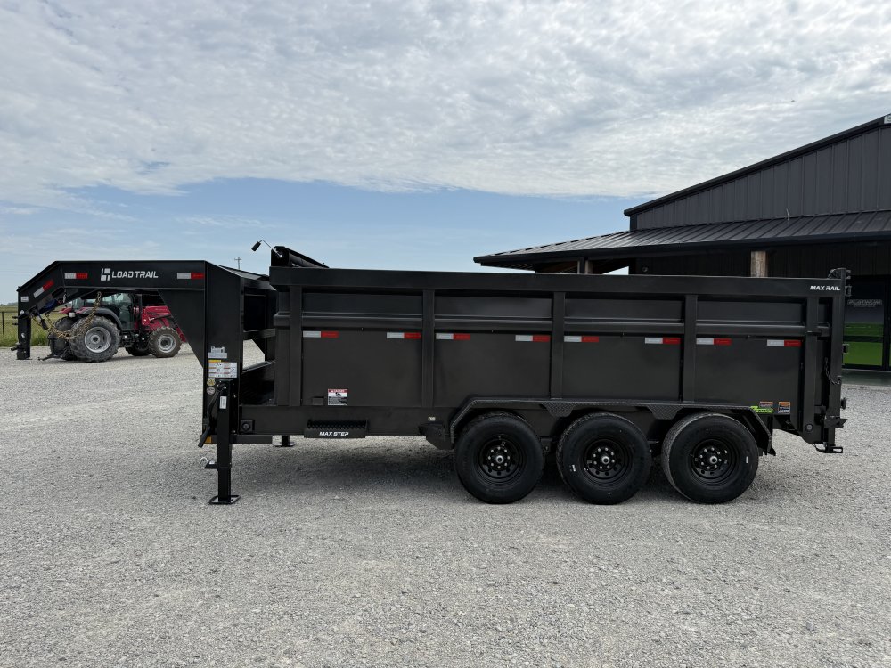 2027 LOAD TRAIL DG 83X16X4 GOOSENECK HIGH SIDE TELESCOPIC W/7 GAUGE AND 14 PLYS 21K GVWR DUMP
