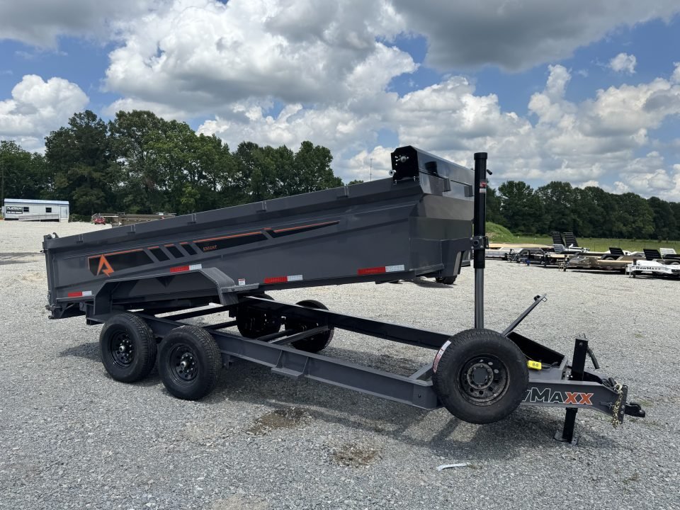 2026 RawMaxx GDX KNIGHT 83X16 HIGH SIDE TELESCOPIC CYLINDER 14K GVWR Dump Trailer