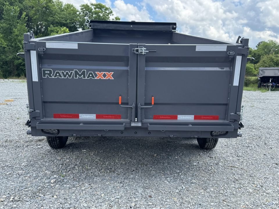 2026 RawMaxx GDX KNIGHT 83X16 HIGH SIDE TELESCOPIC CYLINDER 14K GVWR Dump Trailer