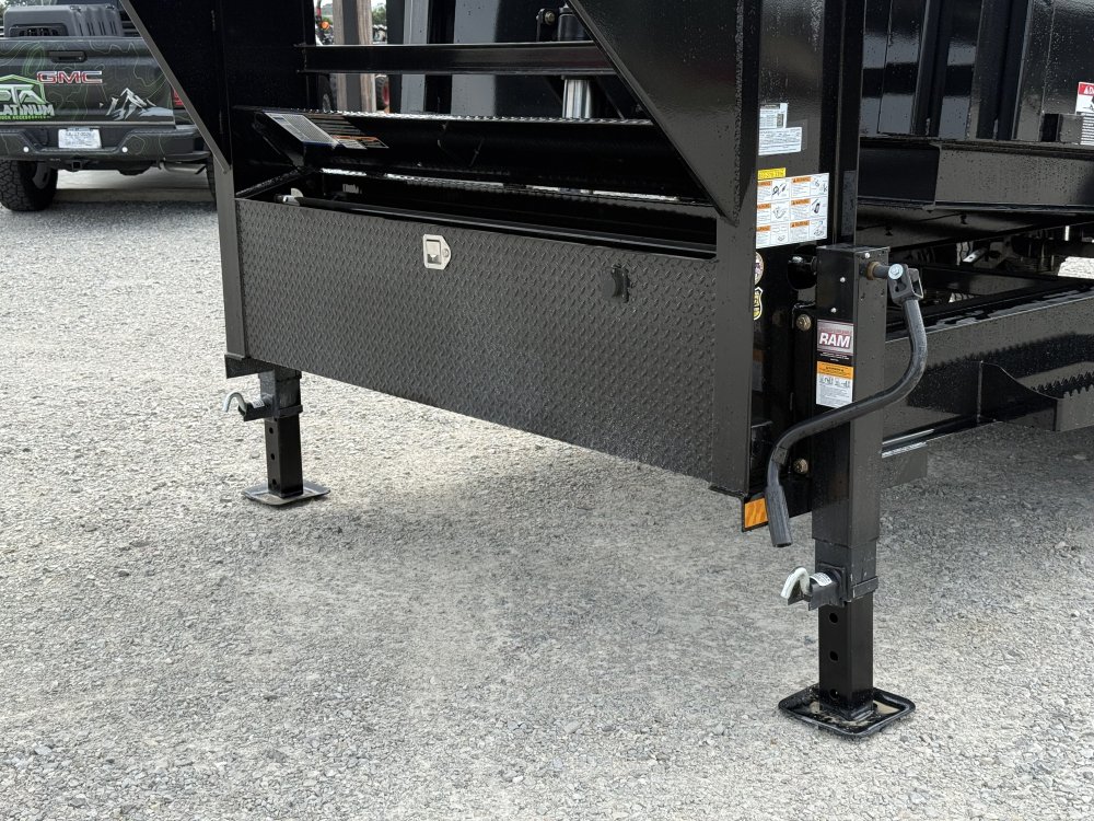 2027 LOAD TRAIL DG 83X16X4 GOOSENECK HIGH SIDE TELESCOPIC W/7 GAUGE AND 14 PLYS 21K GVWR DUMP