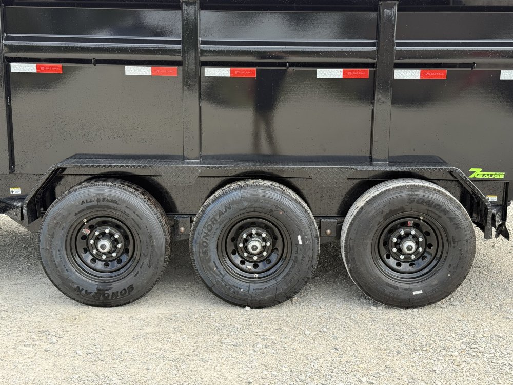 2027 LOAD TRAIL DG 83X16X4 GOOSENECK HIGH SIDE TELESCOPIC W/7 GAUGE AND 14 PLYS 21K GVWR DUMP