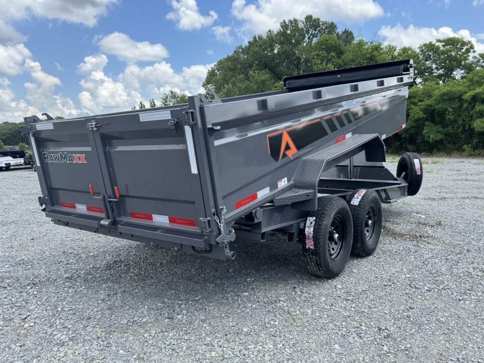2026 RawMaxx GDX KNIGHT 83X16 HIGH SIDE TELESCOPIC CYLINDER 14K GVWR Dump Trailer