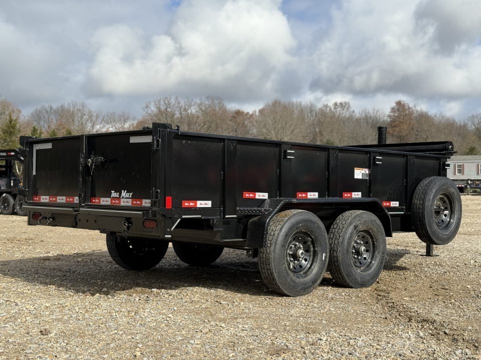 2026 Trail Maxx 83x14 / 24" SIDES / I-BEAM FRAME / TELESCOPIC / 14K GVWR / Dump Trailer