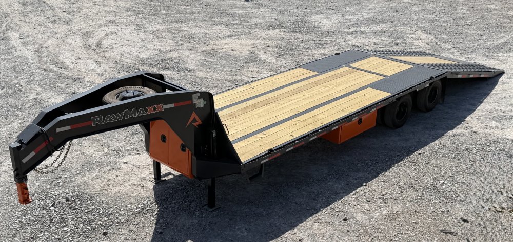 2026 RawMaxx HTX 102X32 25,990 GVWR 11' HYDRUALIC DOVETAIL 12K HYDRAULIC DISC BRAKES WIRELESS REMOTE