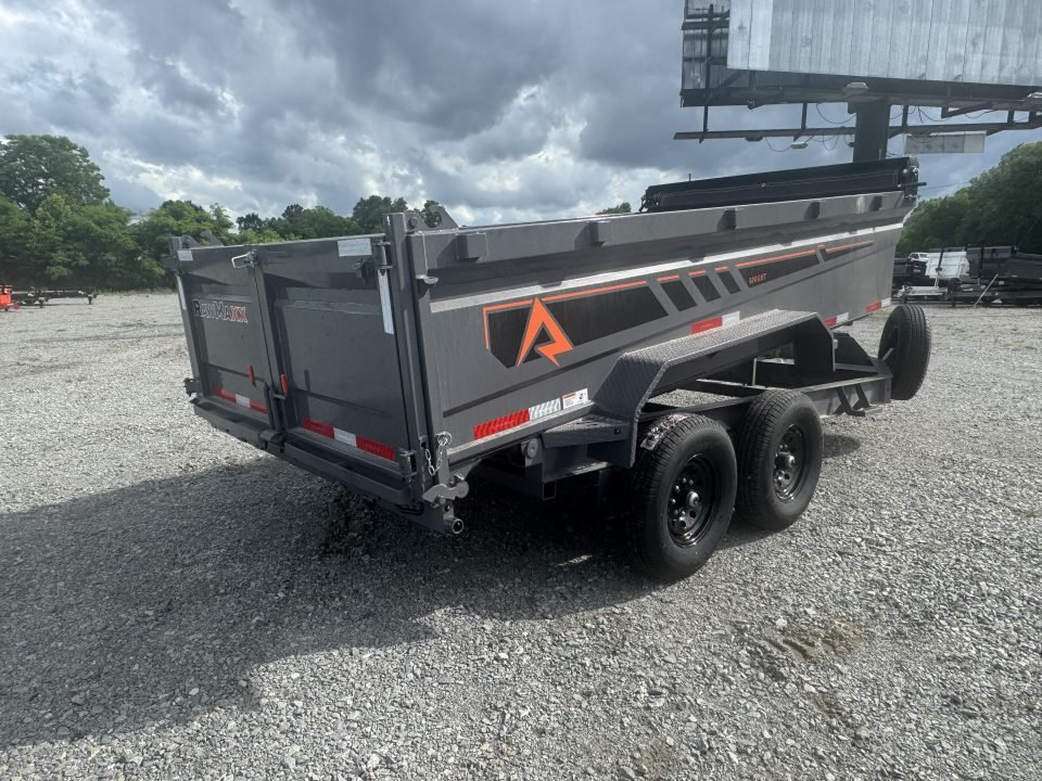 2026 RawMaxx GDX KNIGHT 83X14 HIGH SIDE TELESCOPIC CYLINDER 14K GVWR Dump Trailer