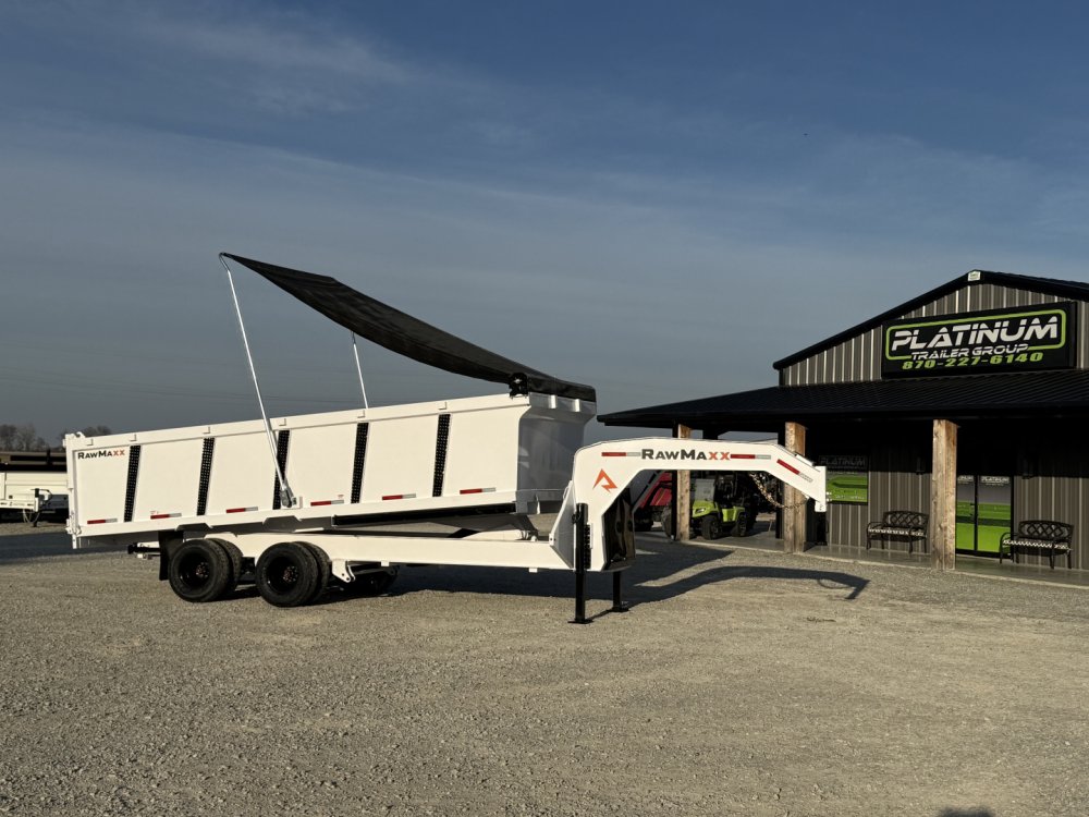 2026 RawMaxx HDX 102X20X44 GOOSENECK HIGH SIDE W/14 PLYS, HYDRAULIC JACKS, HYDRAULIC DISC BRAKES, AN
