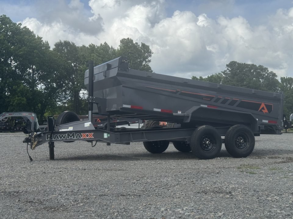 2026 RawMaxx GDX KNIGHT 83X14 HIGH SIDE TELESCOPIC CYLINDER 14K GVWR Dump Trailer